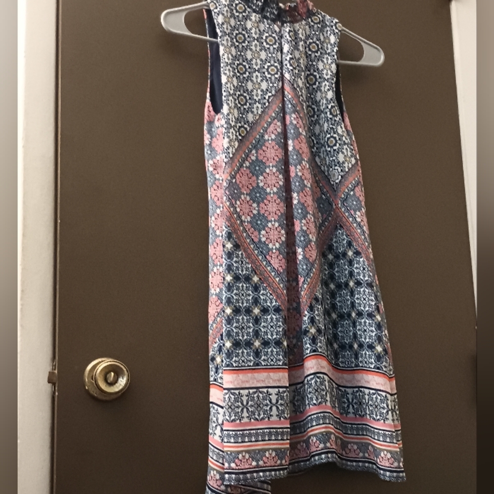 Speechless Navy and Floral Dress